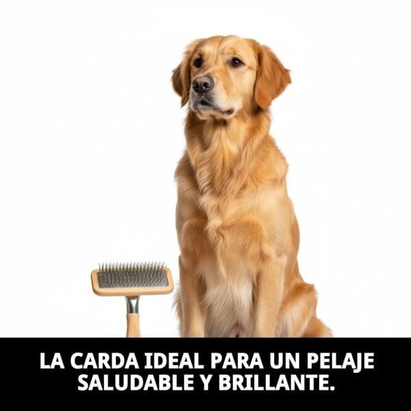 carda universal mediana moly | cepillo profesional para perros y gatos de pelaje medio y largo