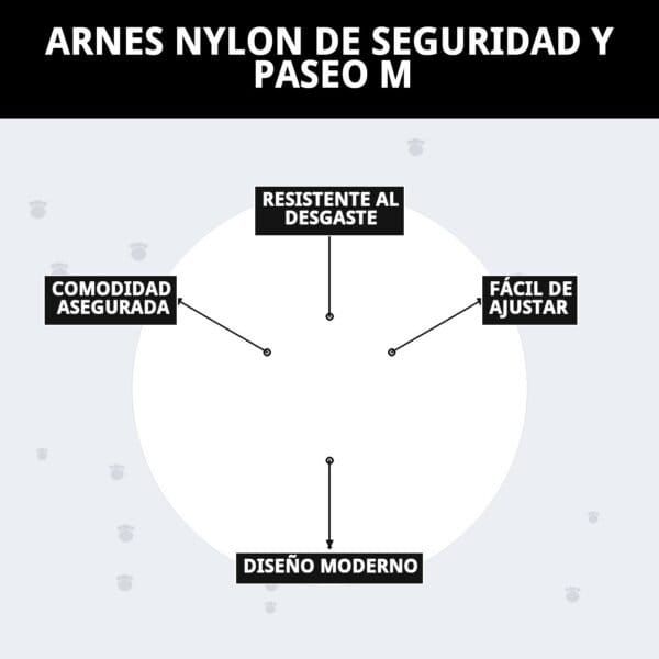 arnes nylon de seguridad y paseo m