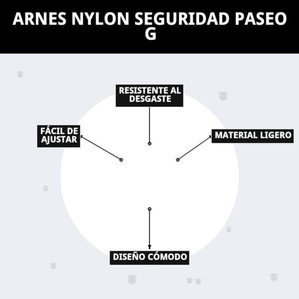 arnes nylon seguridad paseo g