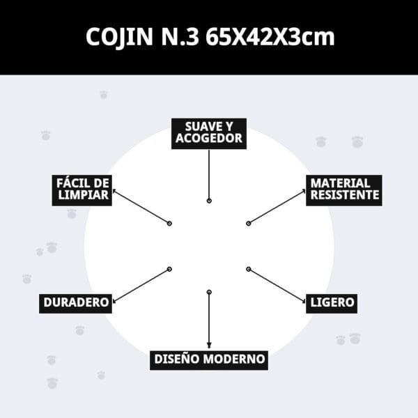 cojin n.3 65x42x3cm