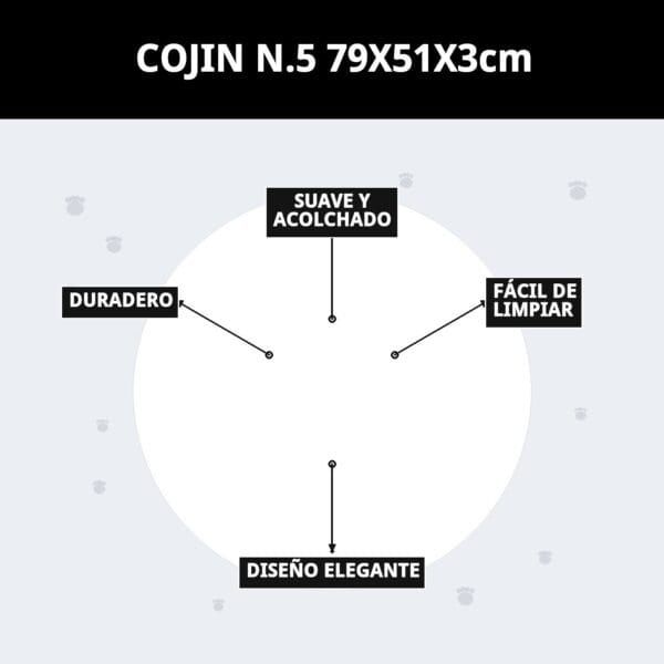 cojin n.5 79x51x3cm