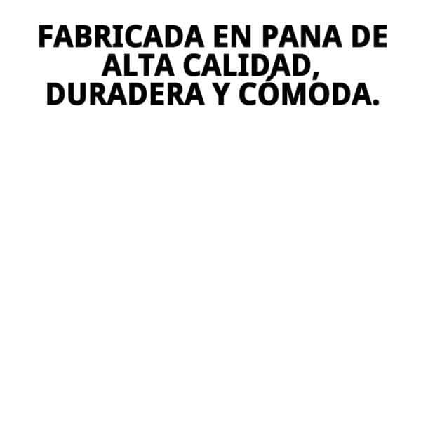 colchoneta pana 90x60x10 cm.