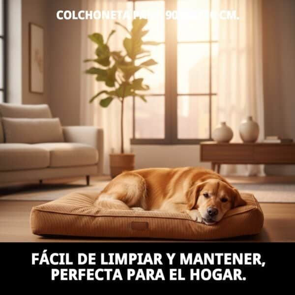 colchoneta pana 90x60x10 cm.