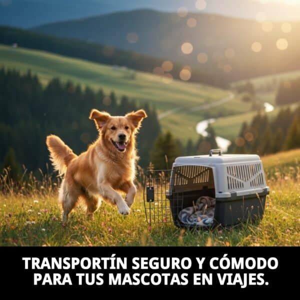 transportín gulliver basic n.º 3 (61×40×38 cm) | transportín resistente para perros y gatos medianos