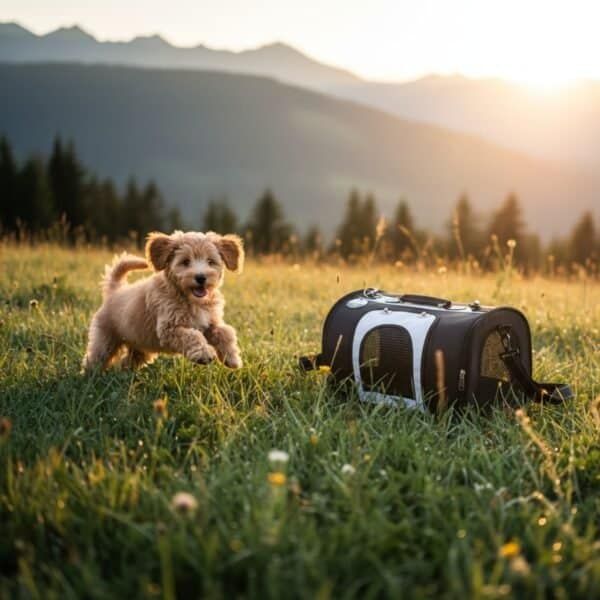transportín nylon prestige 43×25×29 cm | bolsa de transporte cómoda y segura para perros y gatos – moly