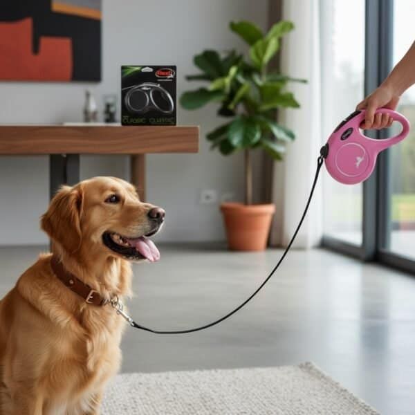 correa extensible flexi new classic m/l 5 m cordón | control y libertad para perros medianos y grandes