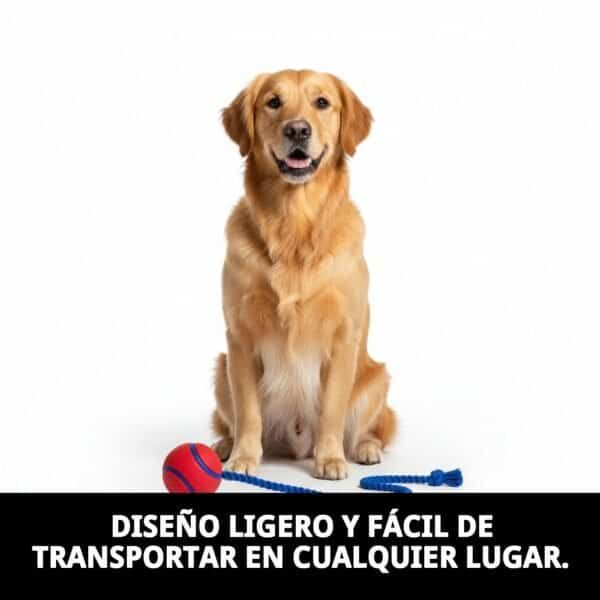 pelota caucho 6cm c/ramal nylon