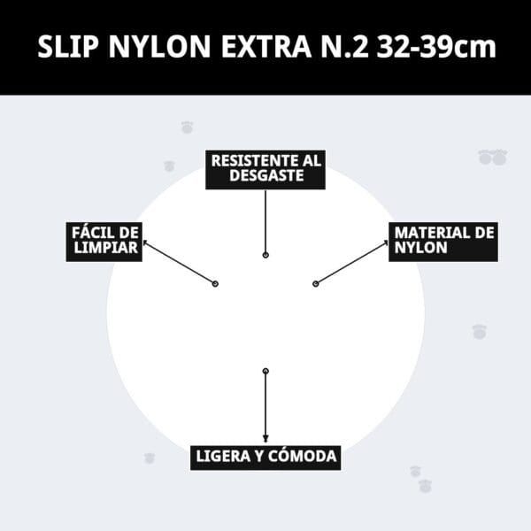 braguita slip nylon extra nº2 (32–39 cm) | confort y protección para perras pequeñas