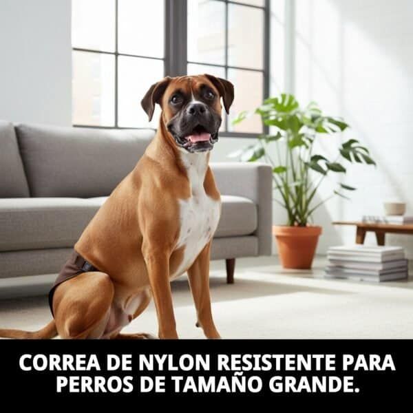 braguita slip de nylon extra nº5 moly (60–70 cm) | correa ajustable y resistente para perros grandes
