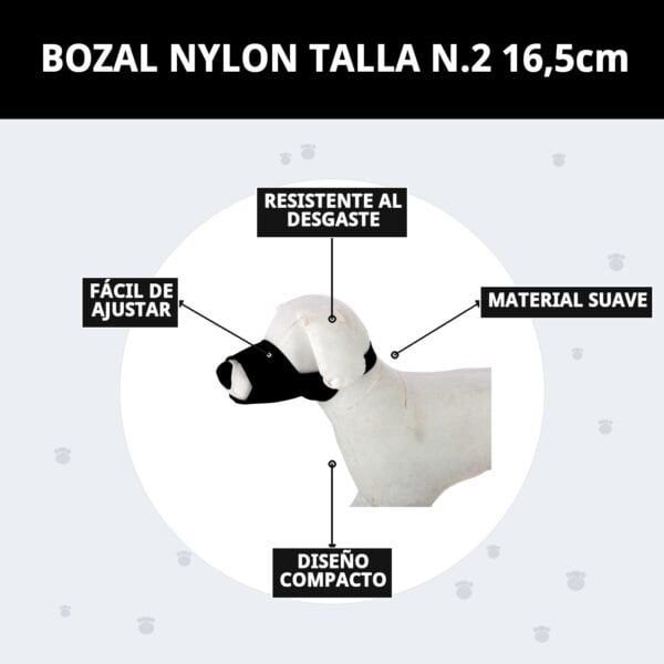 bozal nylon talla n.2 16,5cm