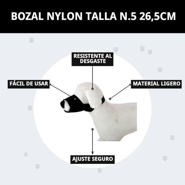 bozal nylon talla n.5 26,5cm