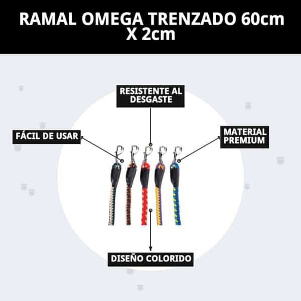 ramal omega trenzado 60cm x 2cm