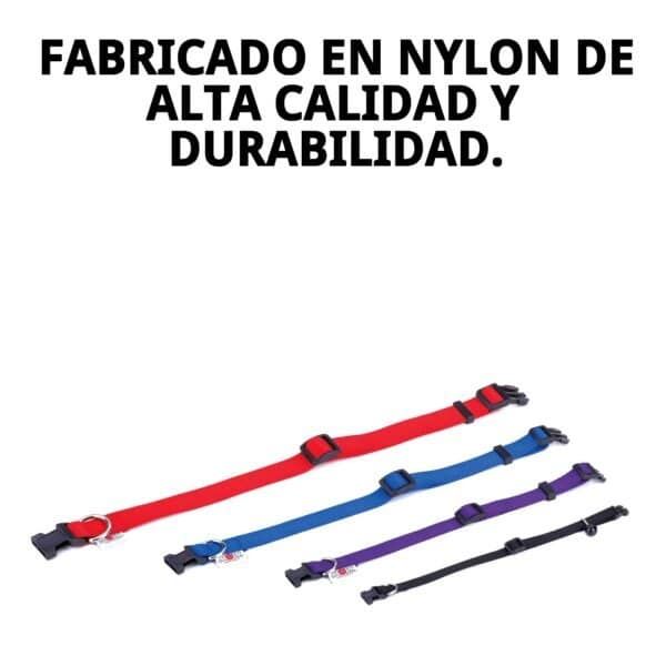 collar nylon liso 40 65cm x 2,5cm