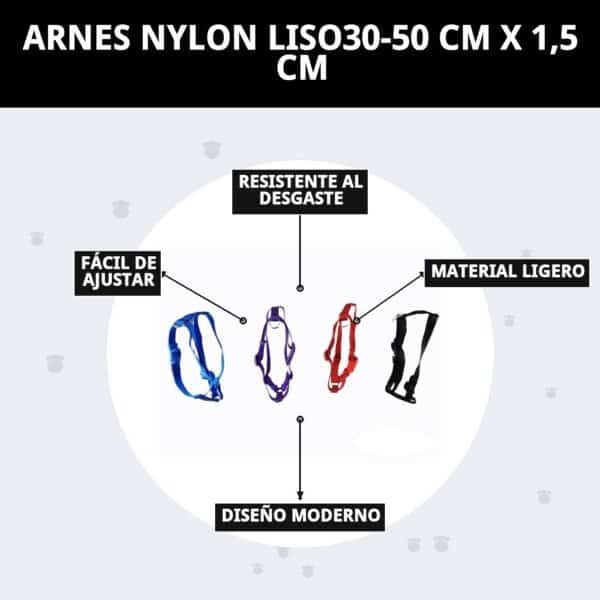 arnes nylon liso30 50 cm x 1,5 cm