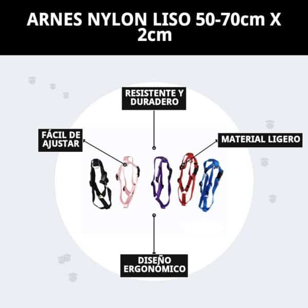 arnes nylon liso 50 70cm x 2cm