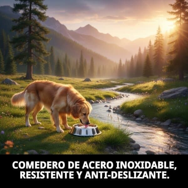 comedero acero anti des 25cm 2,35 l