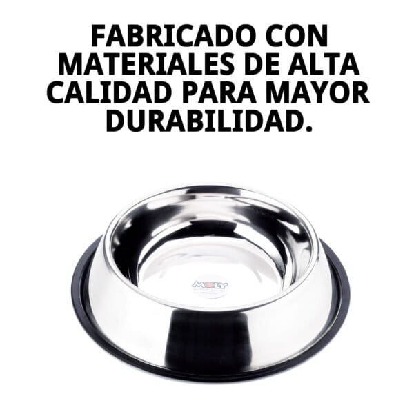 comedero acero anti des 25cm 2,35 l