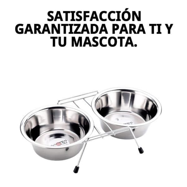comedero doble 21cm c/soporte 2 x 1,60 l