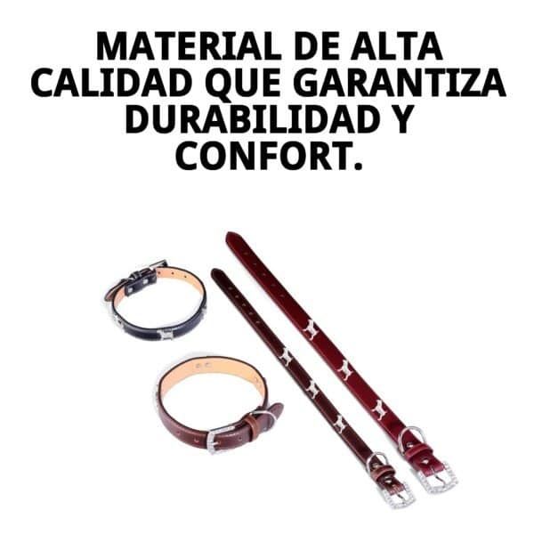 collar cuero perrito 1,9x45 cm