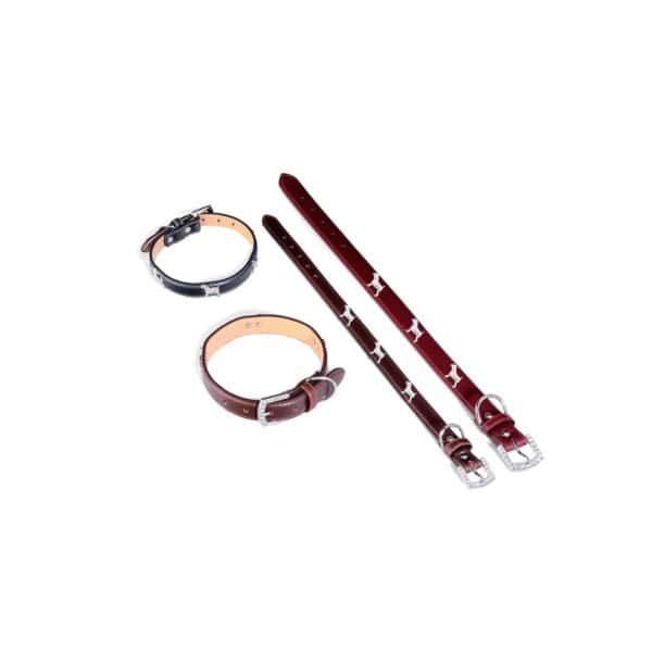 collar cuero perrito 50x2,5 cm