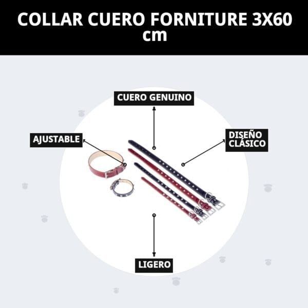 collar cuero forniture 3x60 cm
