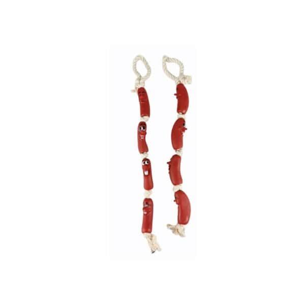juguete vinilo ristra salchicha 75cm