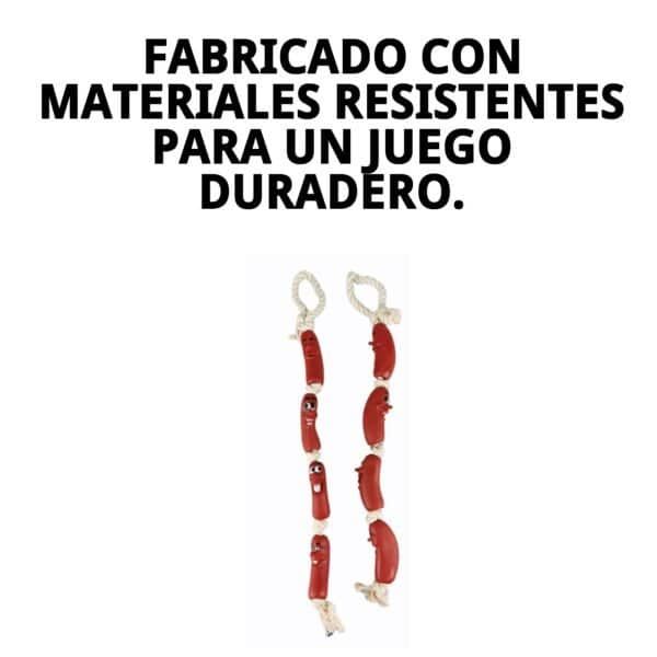 juguete vinilo ristra salchicha 75cm
