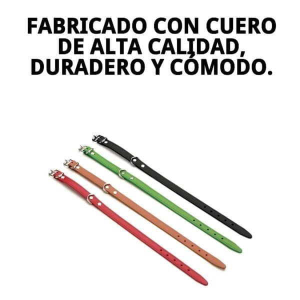 collar cuero liso 70x3,5 cm