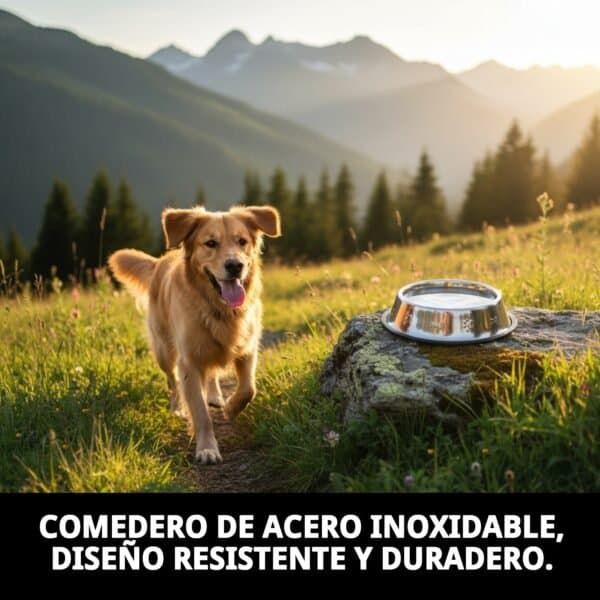 comedero acero extra c/fig. 18 cm 0,90l