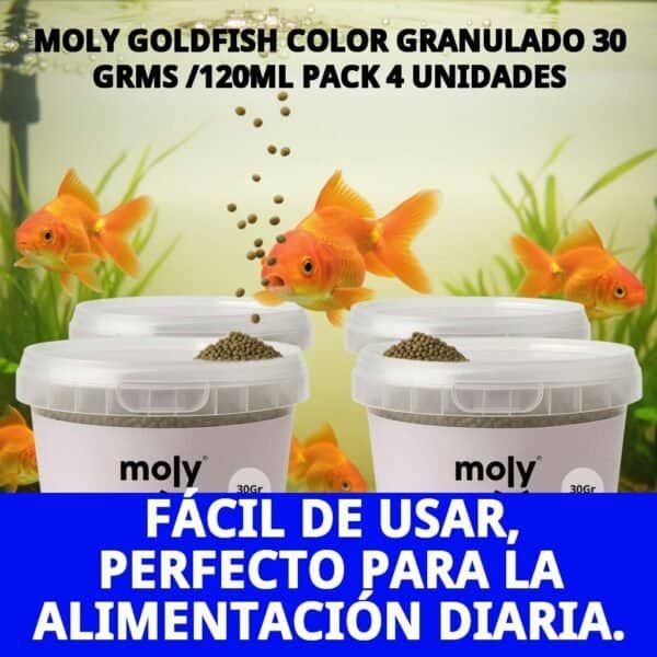 moly goldfish color granulado 30 grms /120ml