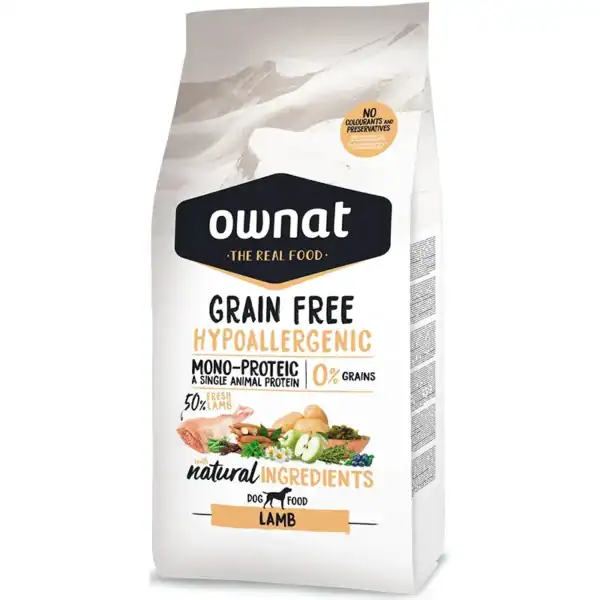 ownat gf hypo dog 12 kgs. lamb
