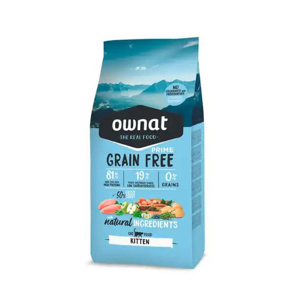 Ownat Kitten Prime Grain Free pienso