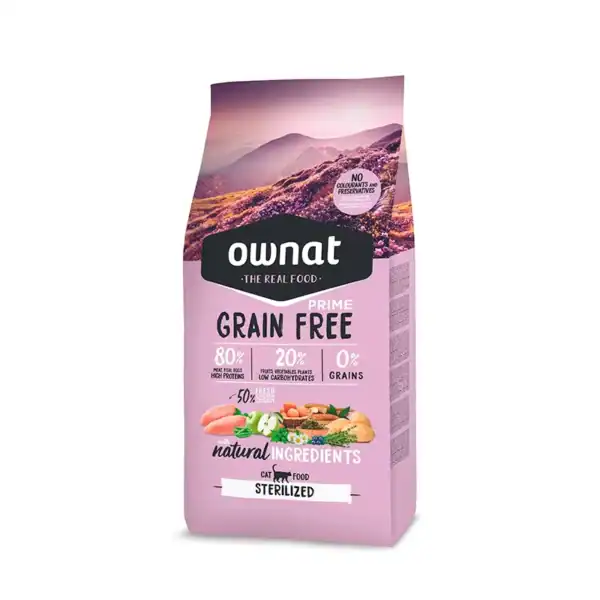 Ownat Prime Grain Free Sterilised Pienso para Gatos Esterilizados