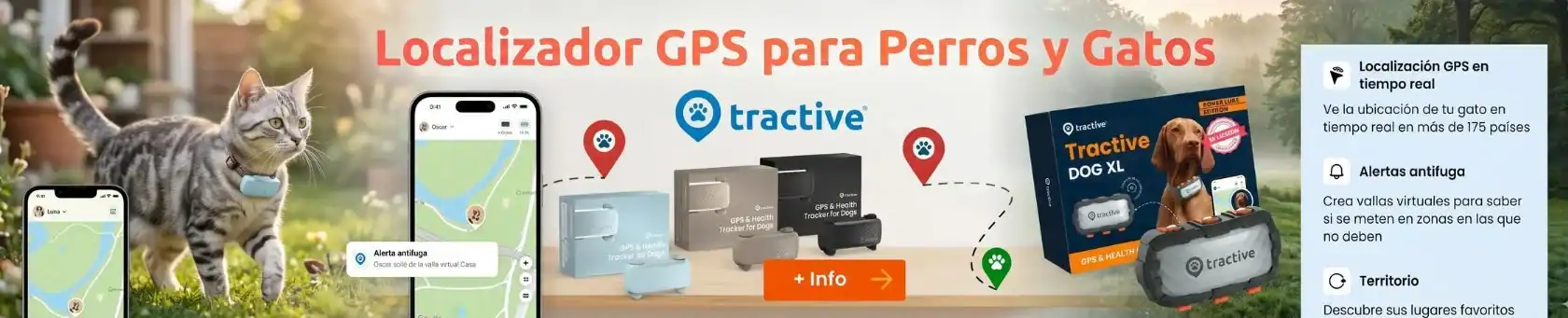 gps tractive para perros y gatos t