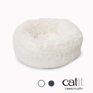 catit cama fluffy blanca