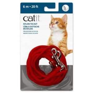 catit correa extra larga roja 6m
