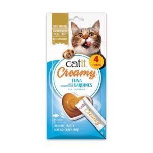 catit creamy atun y sardina 4x10g
