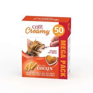 catit creamy pollo mega pack 50x10g