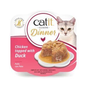 catit cuisine dinner pollo con pato 75g