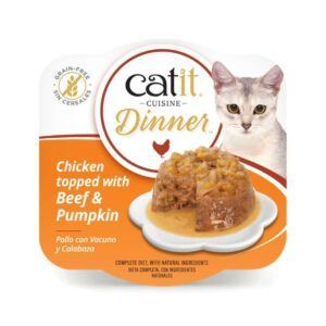 catit cuisine dinner pollo con vacuno y calabaza