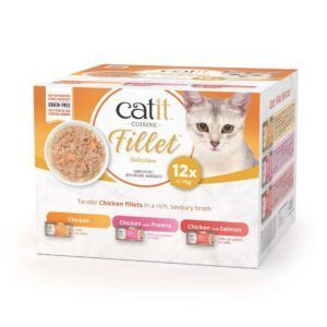 catit cuisine fillet pollo pack variado 12x75g