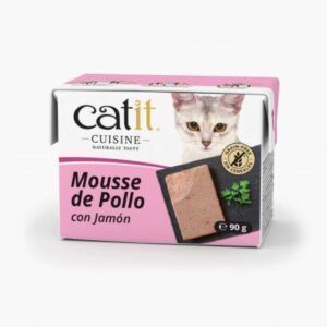 catit cuisine mousse de pollo con jamon 90g