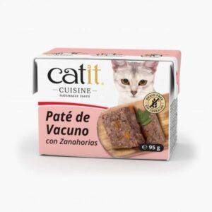 catit cuisine pate de vacuno con zanahoria 95g