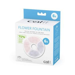 catit filtro triple accion menos plastico 6 uds
