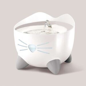 catit pixi fuente acero inoxidable blanca 25l