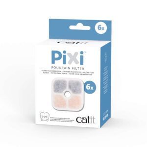 filtro para fuentes para gatos catit pixi 6pc